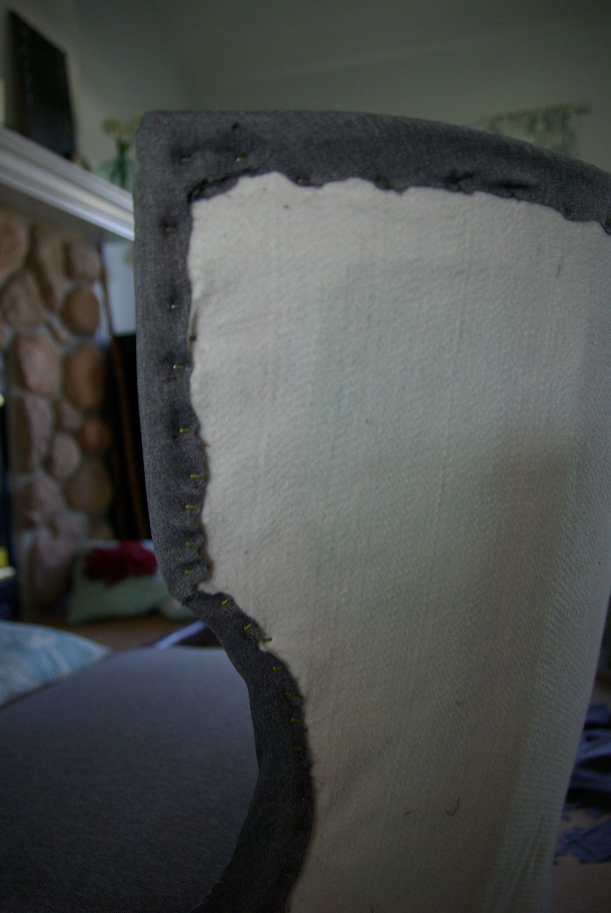 Chair reupholster redo