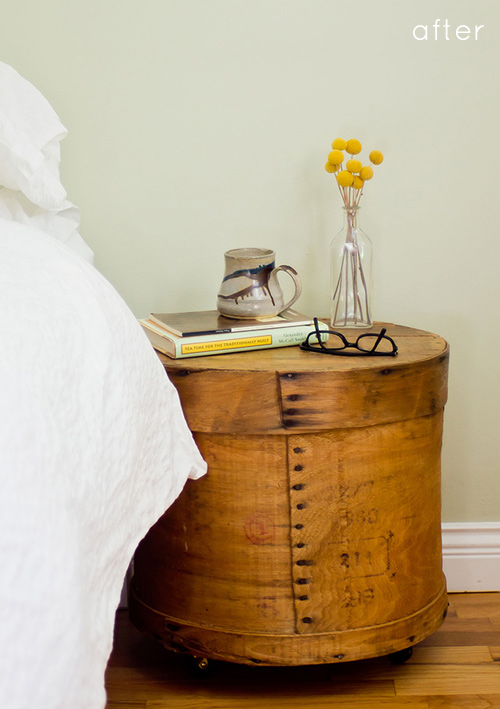 Add a little charm to your bedroom with a unique DIY bedside table