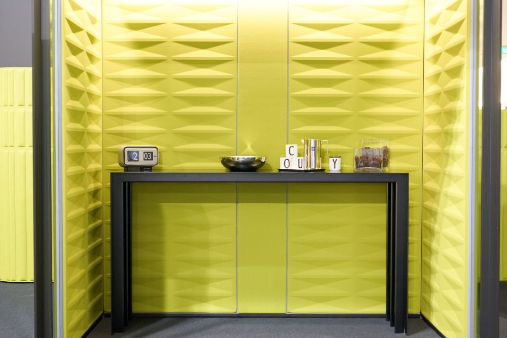 Citteriospa green acoustic walls for office meeting rooms