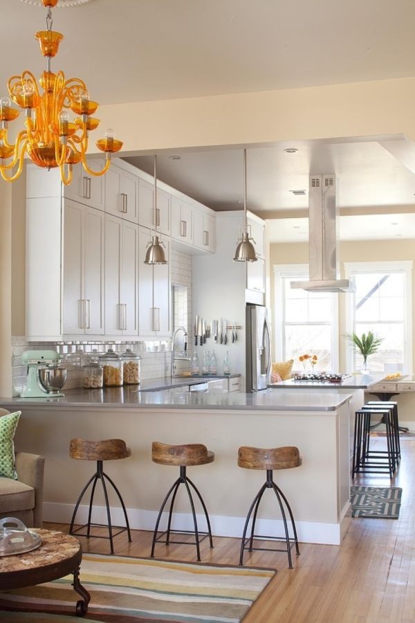 Classic industrial stools for bar