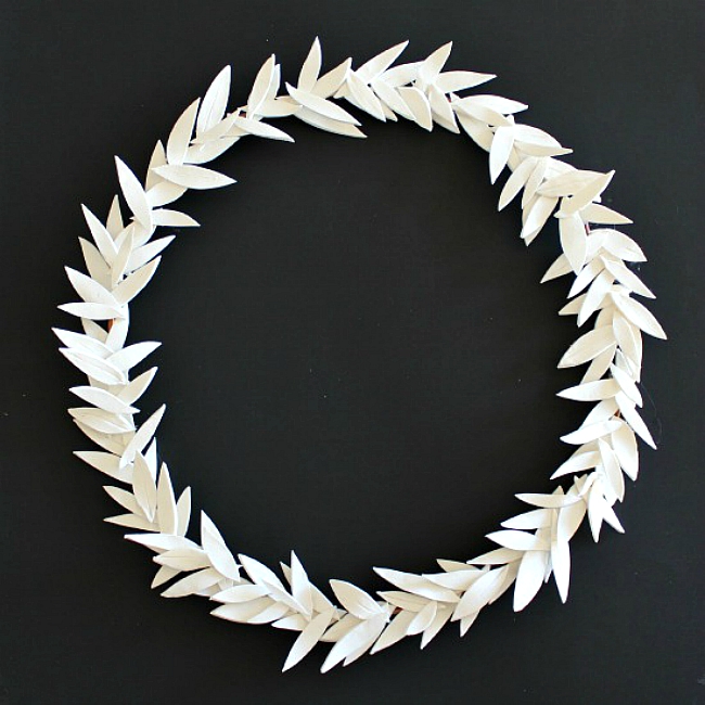 Clay Olive Leaf Fall Wreath
