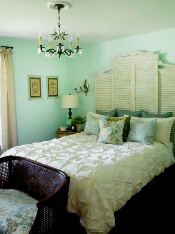 Closet doors headboard