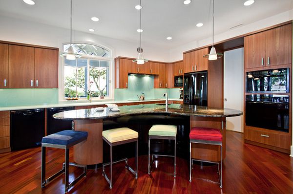 Colorful kitchen bar stool