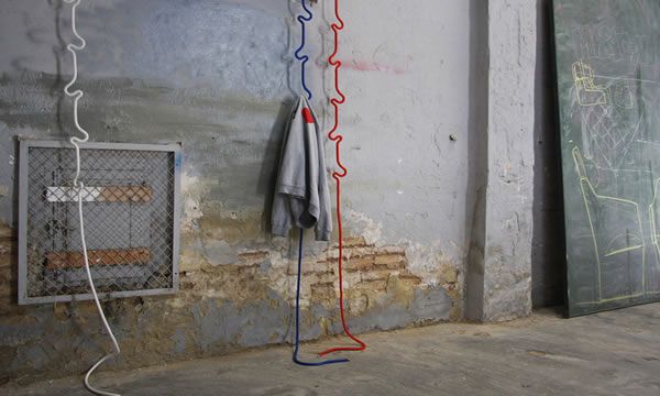 Colorful rope ceiling