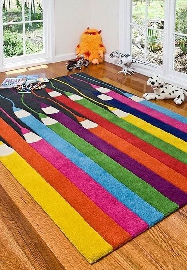 Combine bold colors carpet