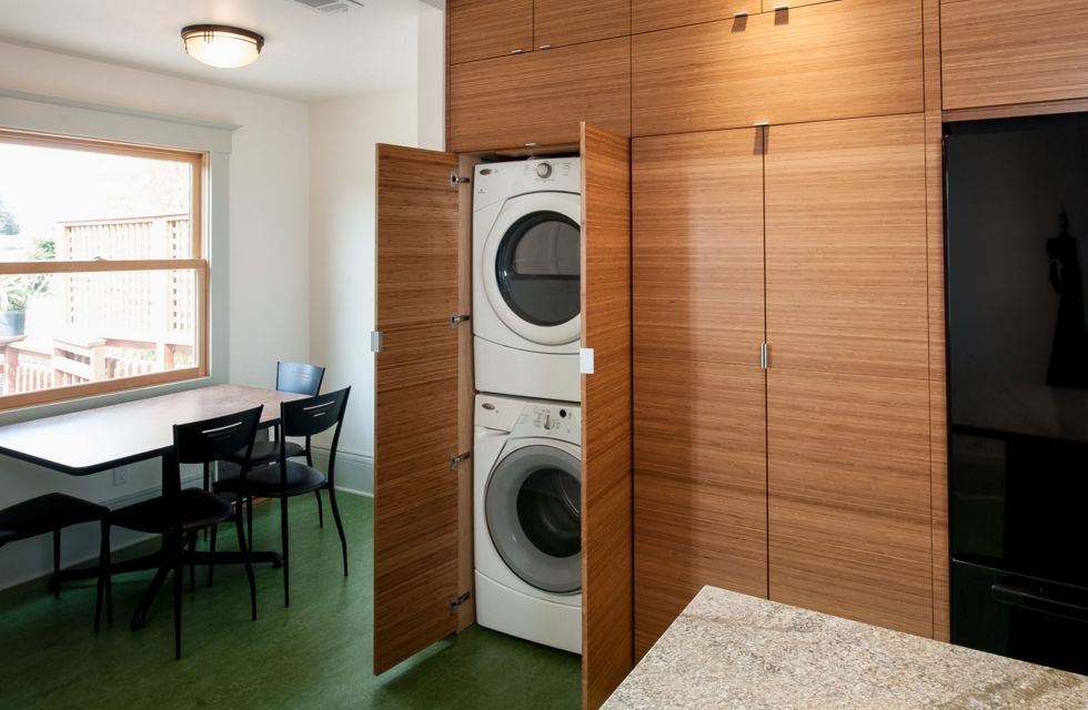 conceal your stacked washer and dryer