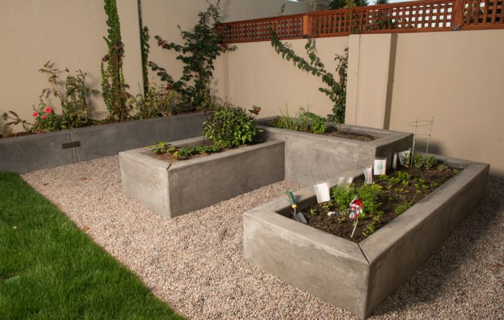 concrete planters for garden