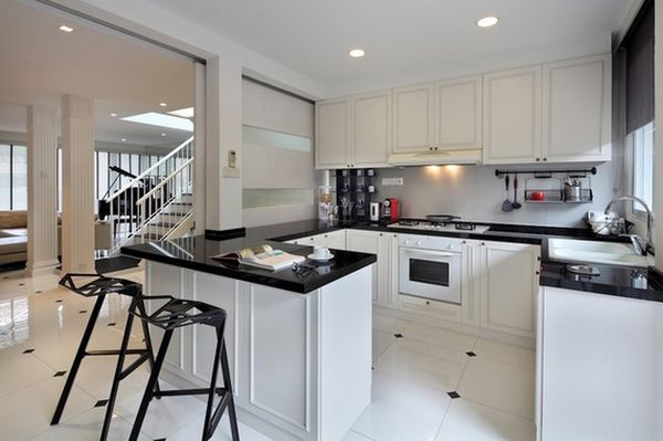 Contemporary kitchen bar chairs