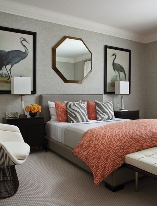 Coral mint posh design bedroom