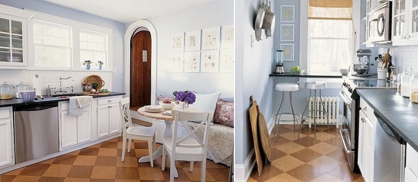 cork tiles for your kitchen floor