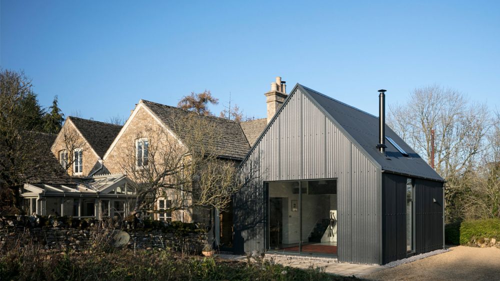 Corrugated metal extension eastabrook architects