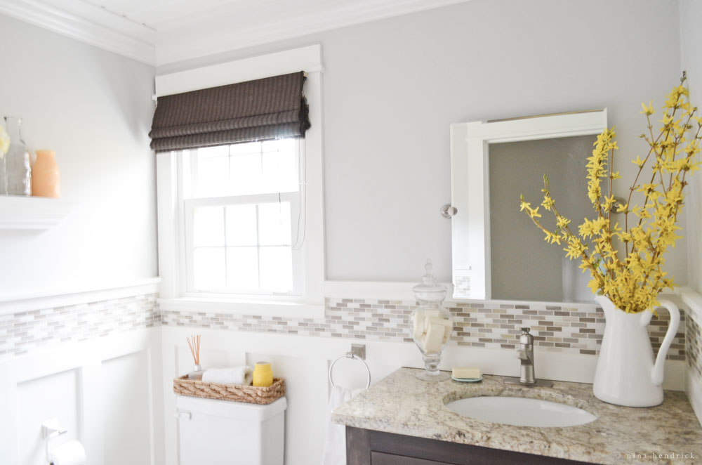 cottage diy style powder room