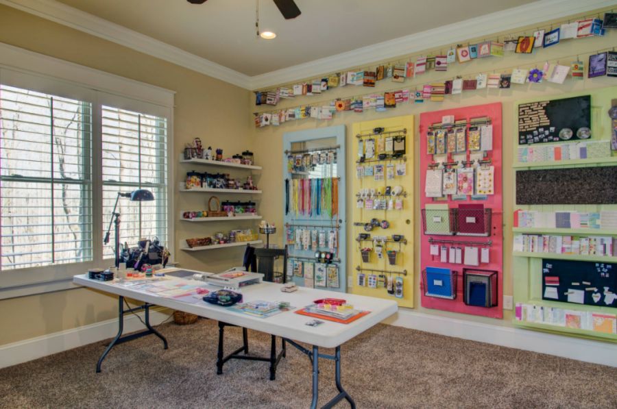 Craft room remodel in Raleigh with beige walls