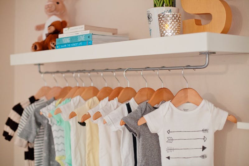 Cute little baby shirts organization
