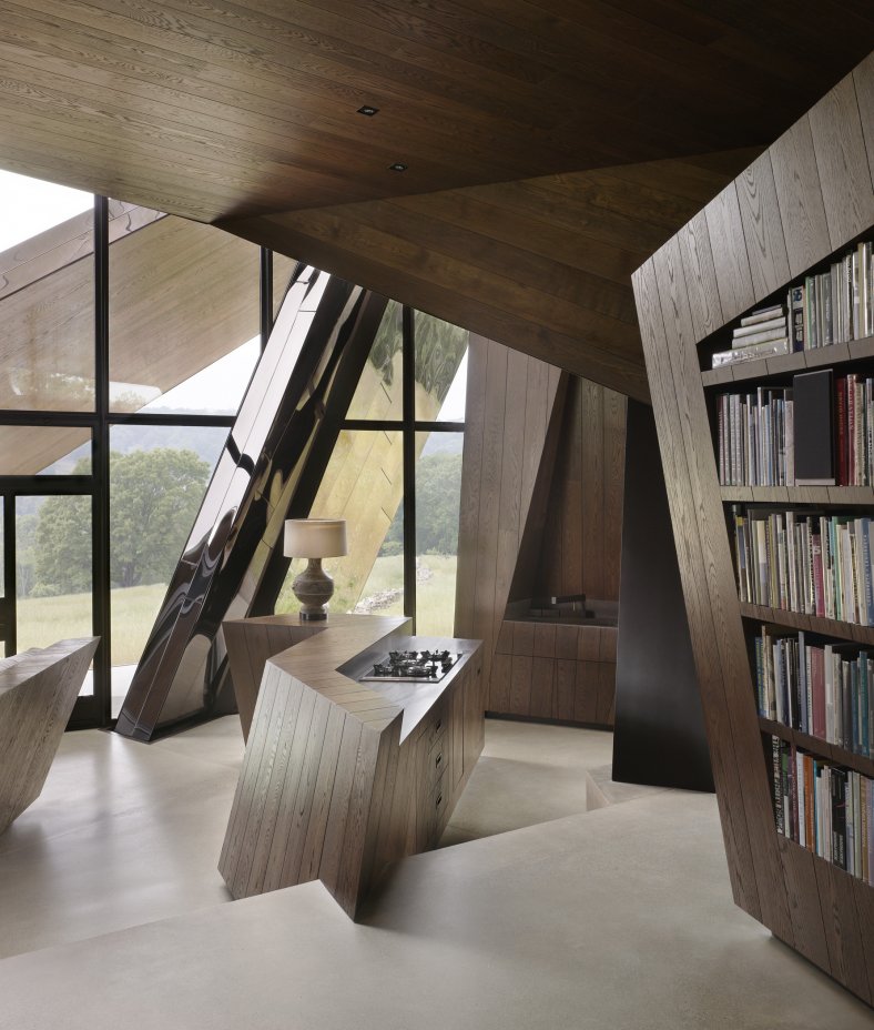 Daniel libeskind connecticut house kitchen island