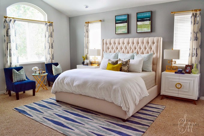 Different ways to add color to a bedroom