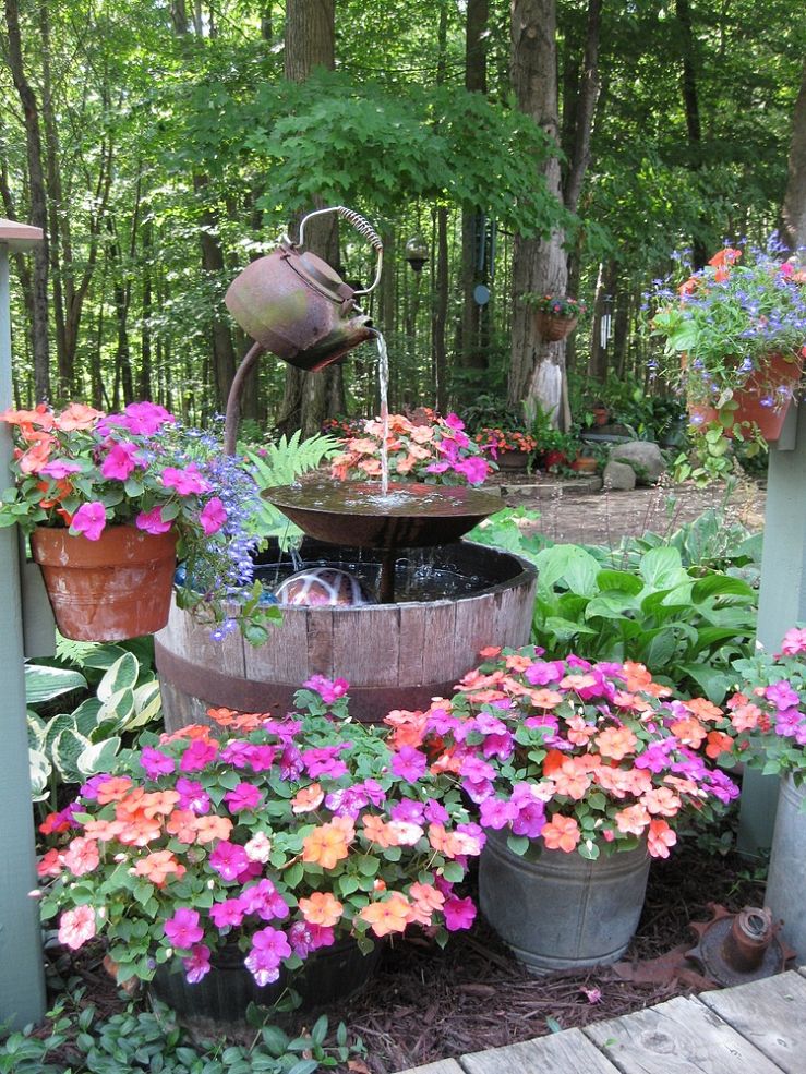 Diy backyard fountain