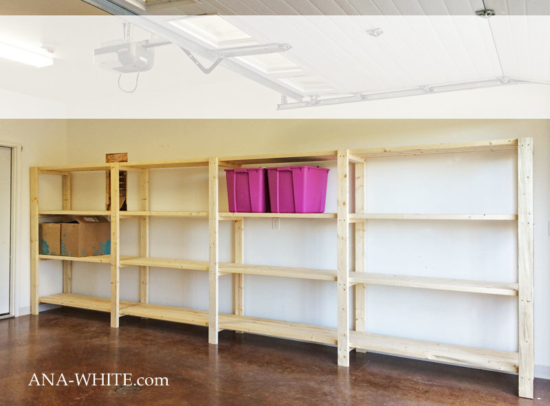 Diy garage shelving