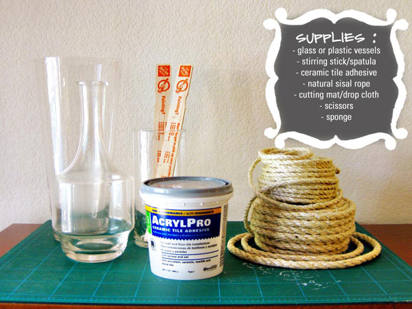 Diy sisal rope centerpiece vase01