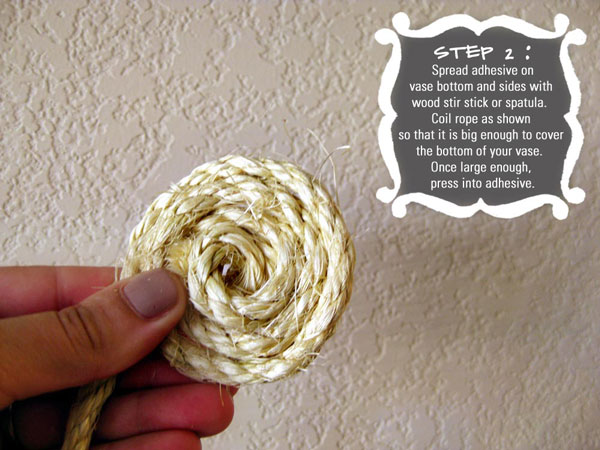 Diy sisal rope centerpiece vase02