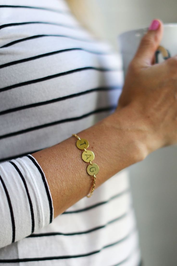 diy stamped bracelet