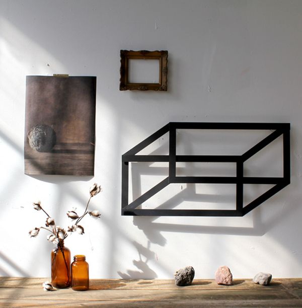 Diy geometric art shadow
