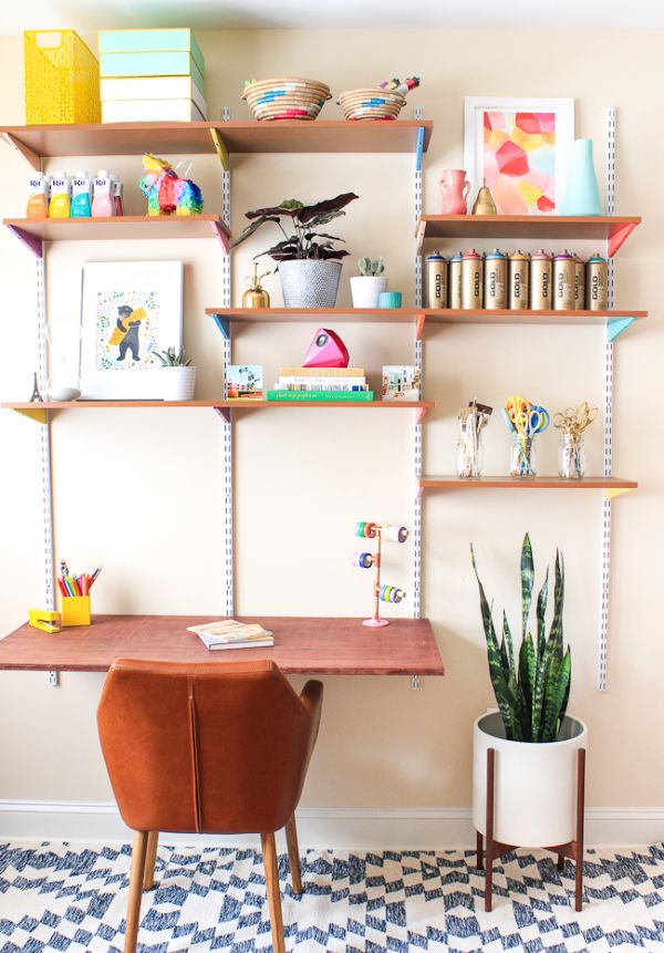 Diy mounted wall desk