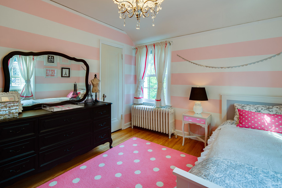 Dots pink carpet for teenage room