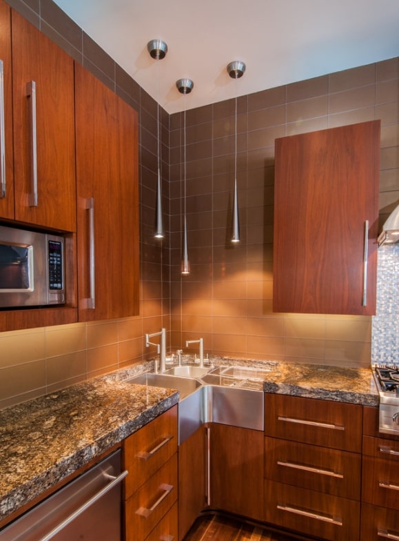 Double Sink Corner Vanity