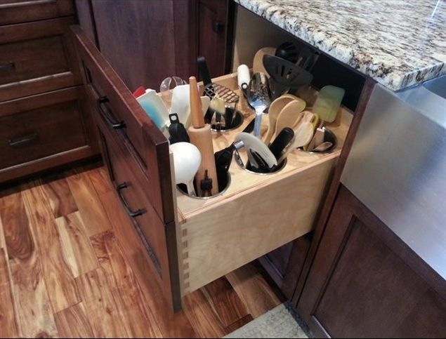 Drawer kitchen utensils