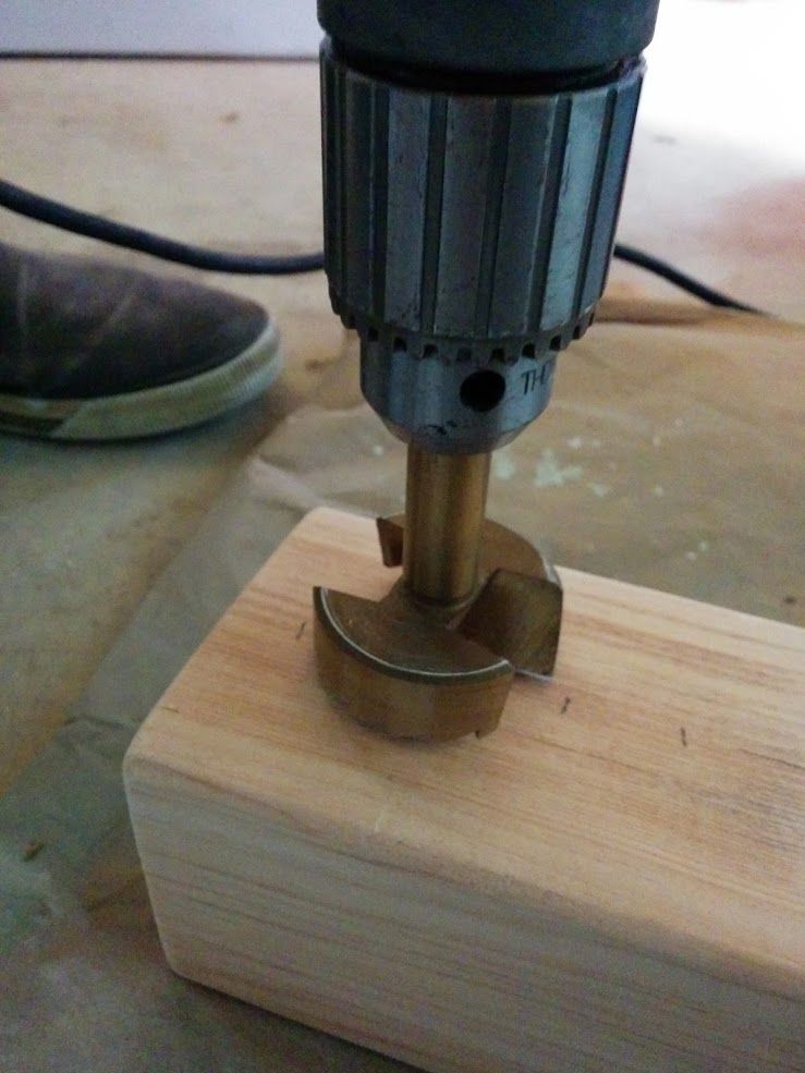 Drilling DIY art holder