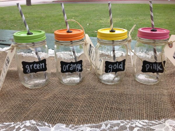 Drinking label jars