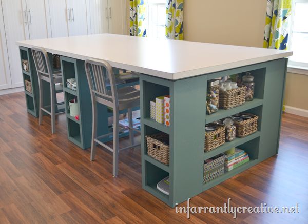 large multifunctional table for crafts