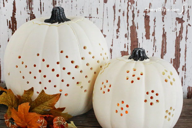 Carve Your Pumpkin Using a Drill