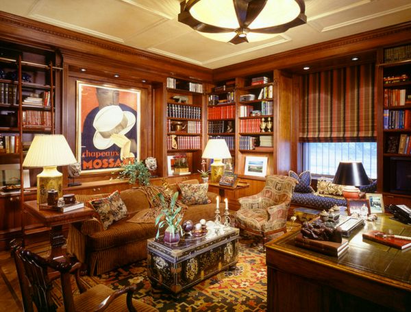Elegant office room full of styles