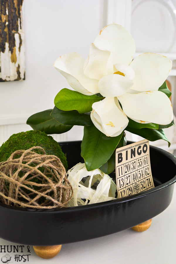 Enamel pot lid decor