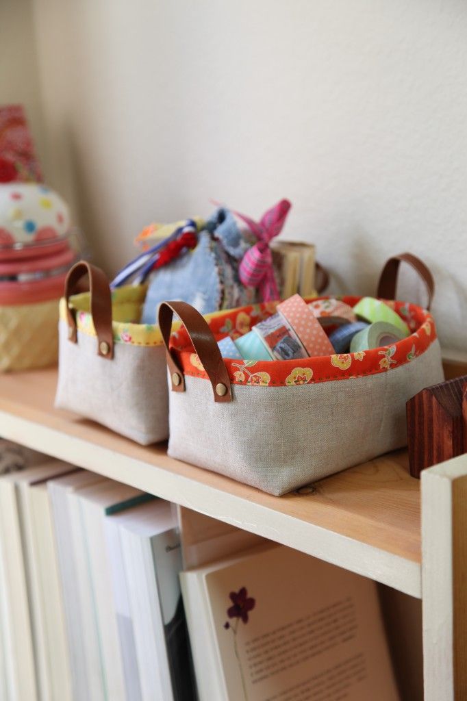 fabric tote storage