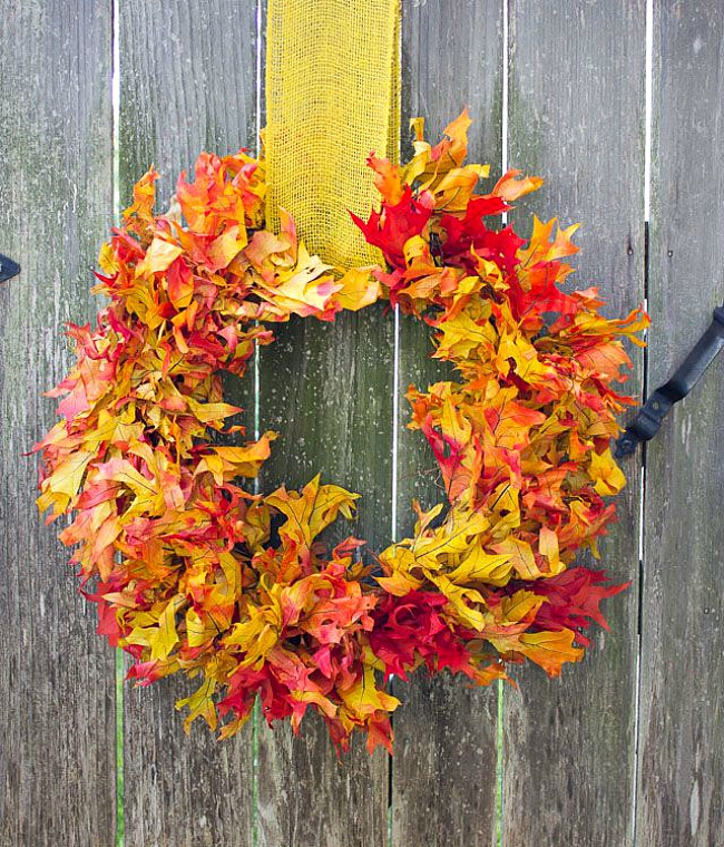 fall leaf wreath