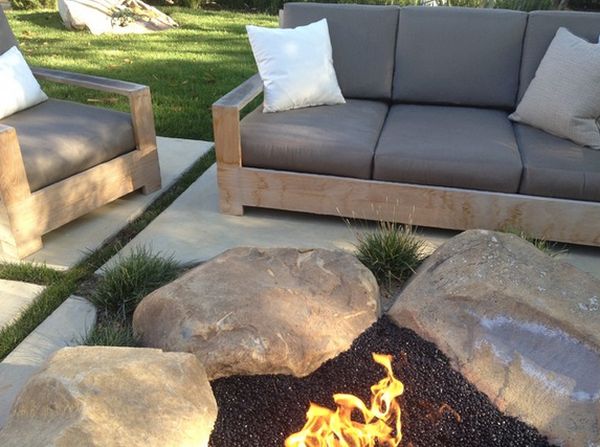 Firepit boulders