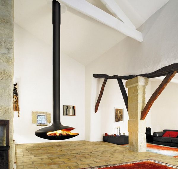 Floating fireplace