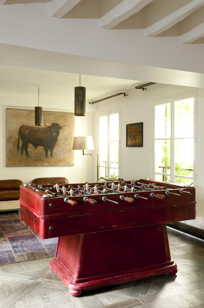 Foosball table centerpiece