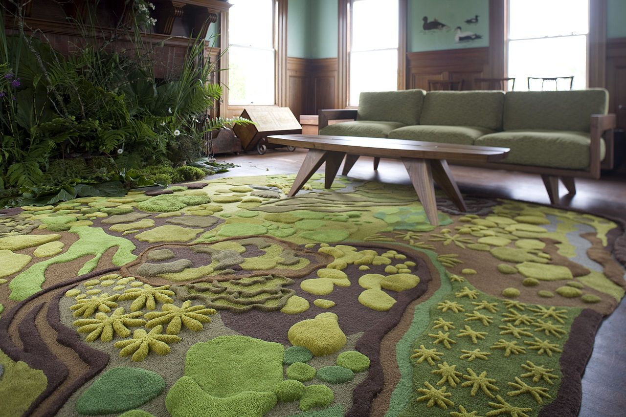 Forest-inspired rug