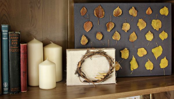 Framed autumn motif