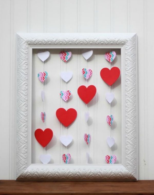 Framed papper heart