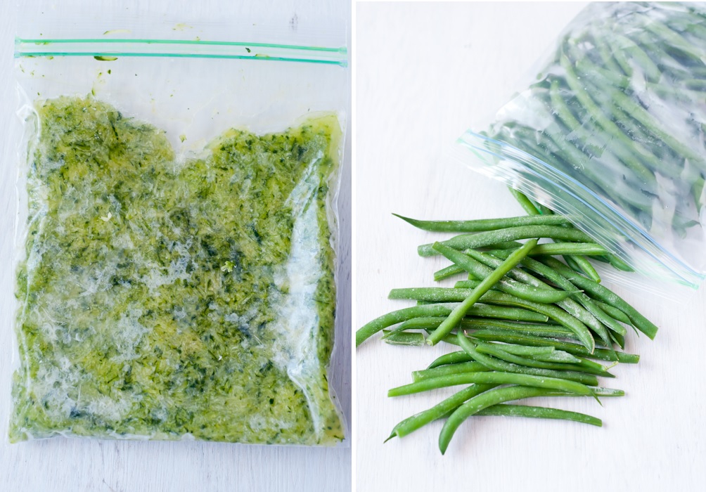Freezing french green beans