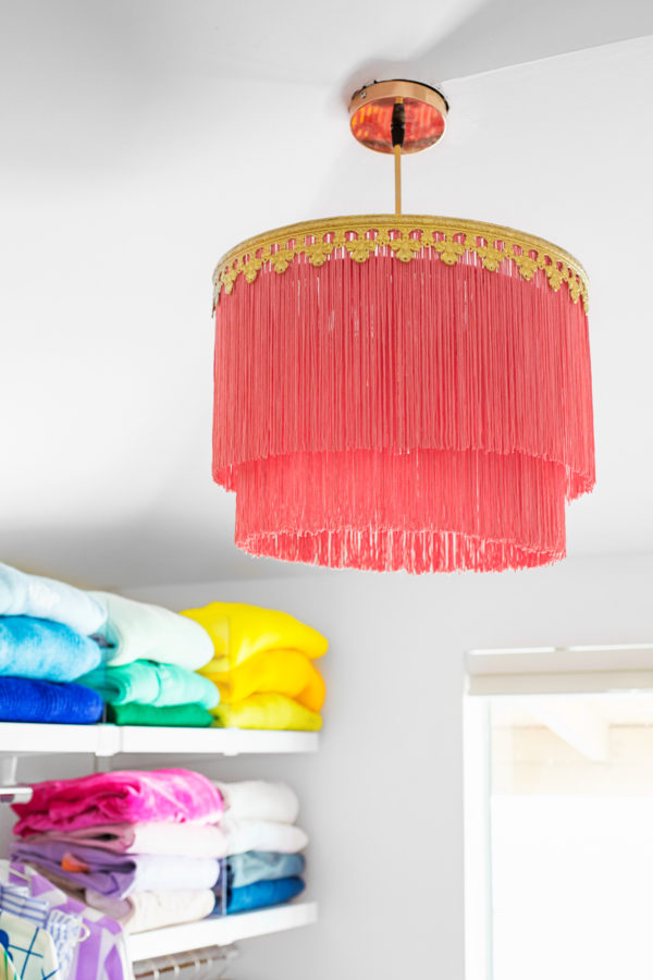 Fringe chandelier diy