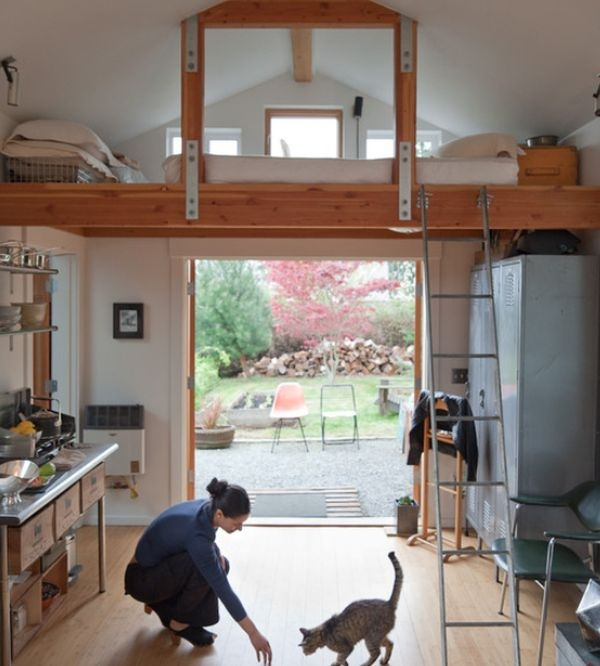 Garage transformation loft ladder
