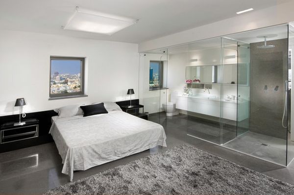 Glass bathroom bedroom decor