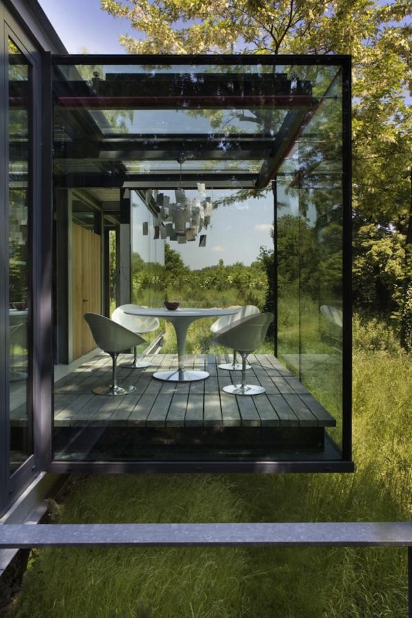 Glass house surrounded3