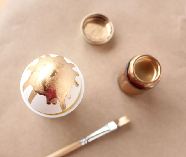 Gold drip easter egg